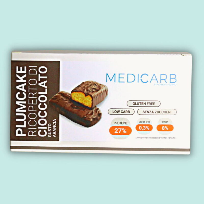 snack dolce per dieta chetogenica cioccolato arancia plumcake sostitutivo pasto